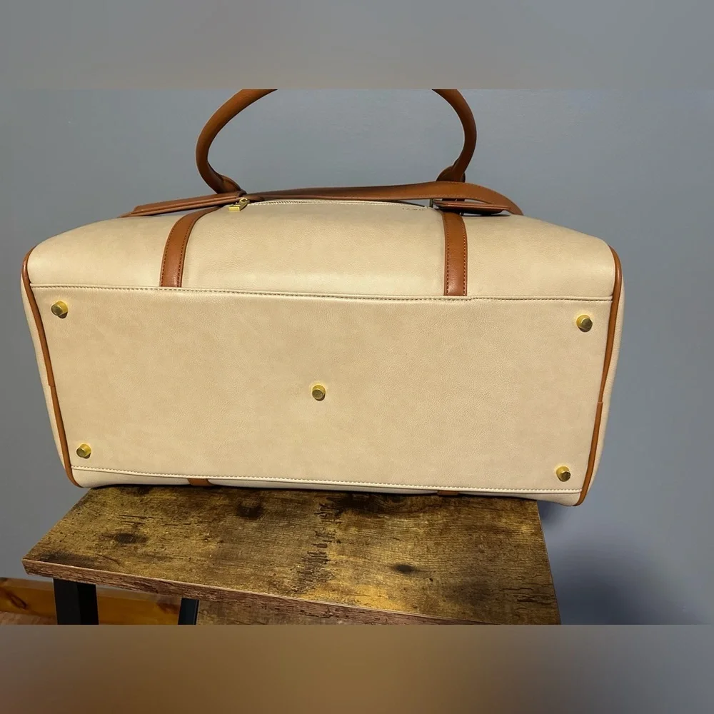 Fawn Design Cream and Tan Travel Bag Limited Addition - Picture 10 of 13